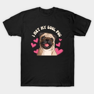 I Met My Soul Pup Valentines Gift For Dog Lovers T-Shirt